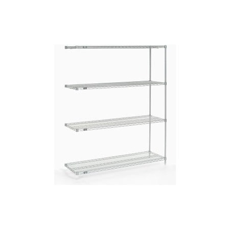 Global Equipment Nexel    Poly-Z-Brite    Wire Add-On 60"W x 14"D x 54"H A14605Z